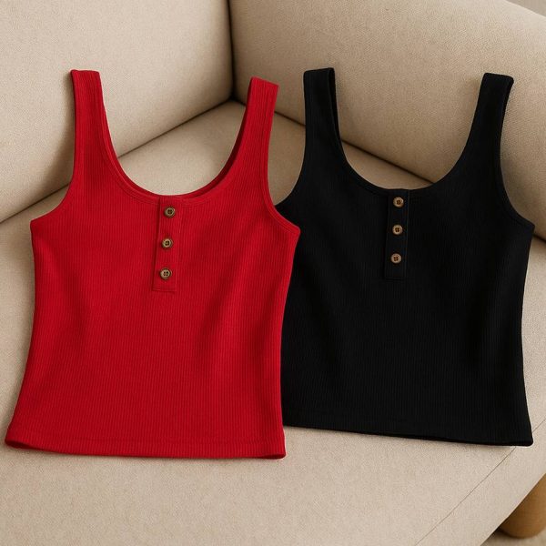 تاپ حلقه ای 3 دکمه - مانتو پاتریس رشت