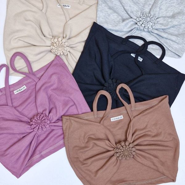 تاپ کراپ بندی گلدار - مانتو پاتریس رشت