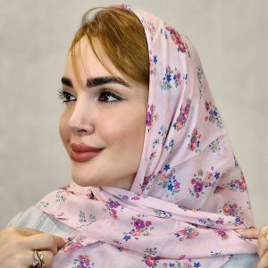 مینی اسکارف گلدار نخی - مانتو پاتریس رشت