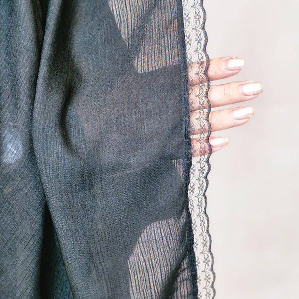 روسری اسلپ تور مشکی - مانتو پاتریس رشت