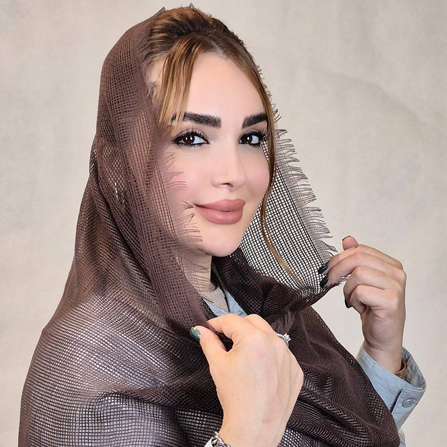 شال حصیری رنگی - مانتو پاتریس رشت