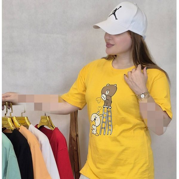 تیشرت چاپ خرس و خرگوش - مانتو پاتریس رشت