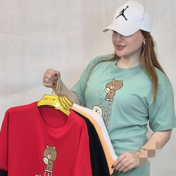 تیشرت چاپ خرس و خرگوش - مانتو پاتریس رشت