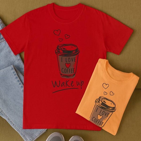 تیشرت نخ پنبه چاپ قهوه - مانتو پاتریس رشت