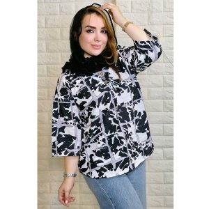 شومیز آبرنگی یقه دکمه - مانتو پاتریس رشت