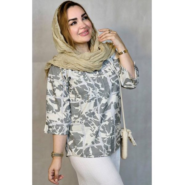 شومیز آبرنگی تک جیب - مانتو پاتریس رشت