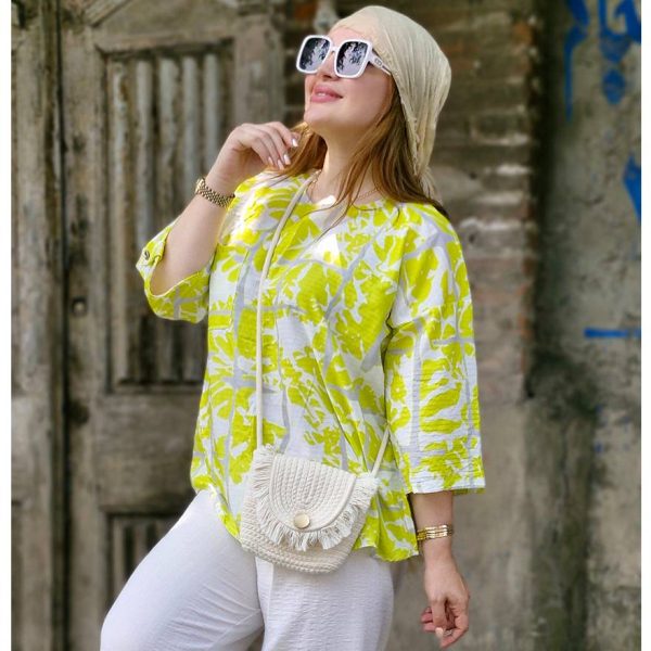 شومیز آبرنگی تک جیب - مانتو پاتریس رشت