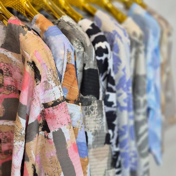 تونیک یقه گرد آبرنگی - مانتو پاتریس رشت