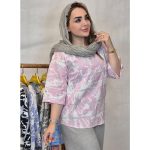 تونیک یقه گرد آبرنگی - مانتو پاتریس رشت