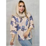 بلوز بیسکوییتی طرحدار - مانتو پاتریس رشت