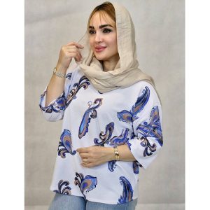 بلوز بیسکوییتی طرحدار - مانتو پاتریس رشت