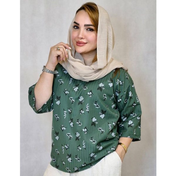 تونیک جلوبسته گل ریز - مانتو پاتریس رشت