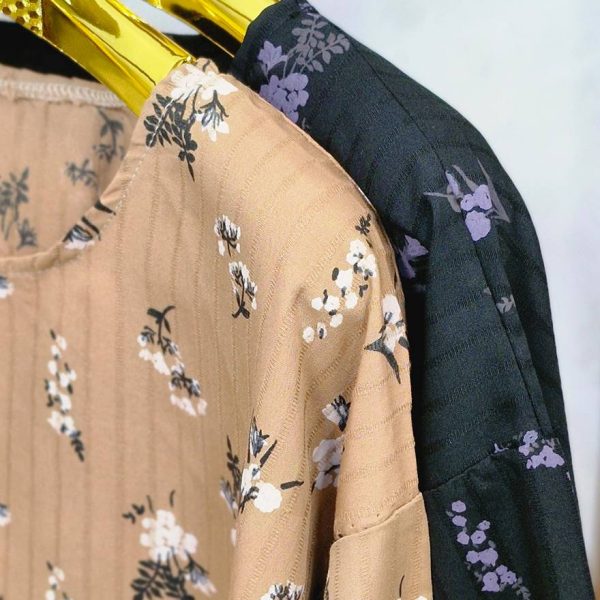 تونیک جلوبسته گل ریز