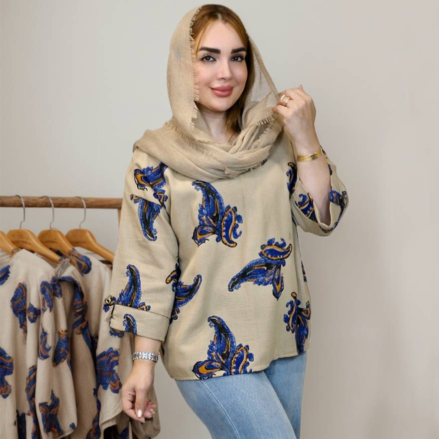 تونیک بیسکوییتی یقه گرد - مانتو پاتریس رشت