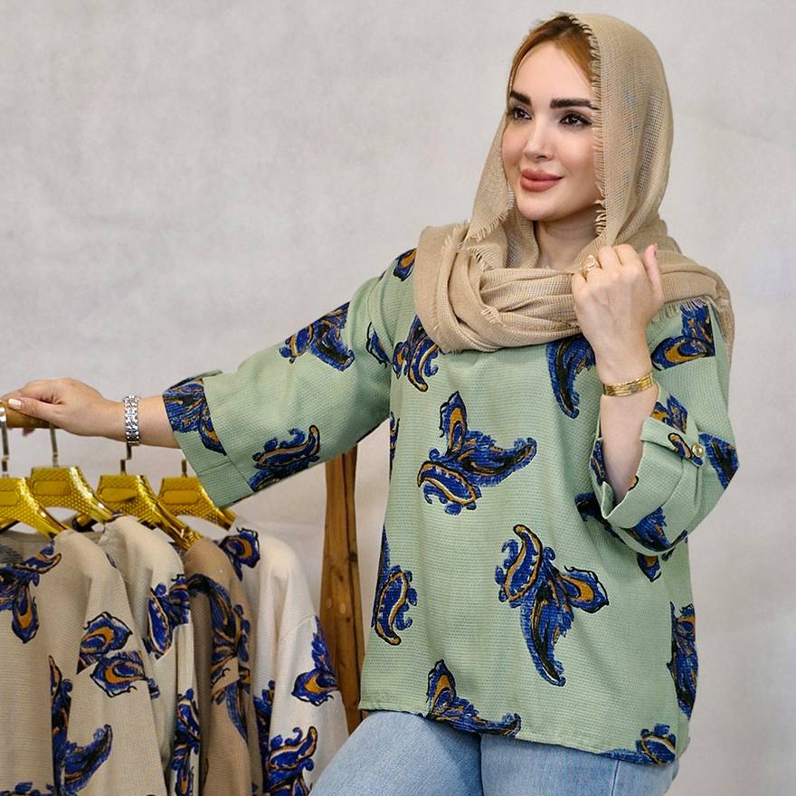 تونیک بیسکوییتی یقه گرد - مانتو پاتریس رشت