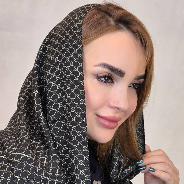 شال منگوله ای طرحدار - مانتو پاتریس رشت