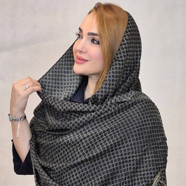 شال منگوله ای طرحدار - مانتو پاتریس رشت