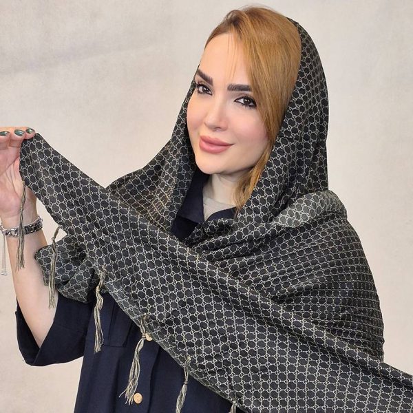 شال منگوله ای طرحدار - مانتو پاتریس رشت