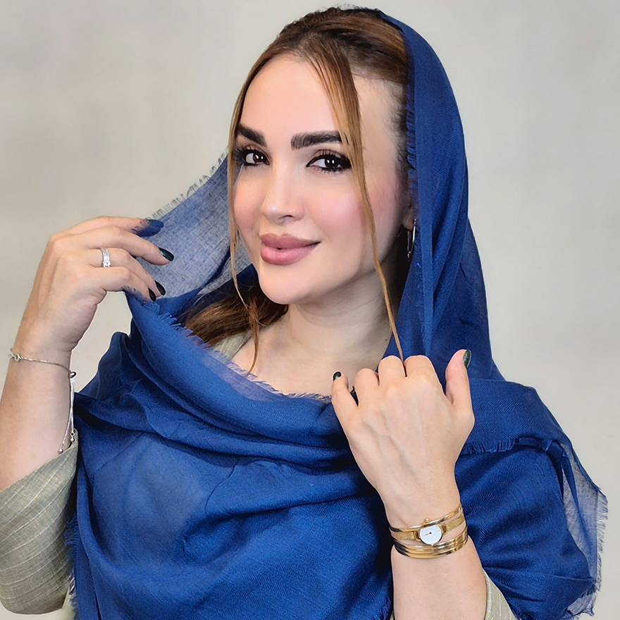 شال نخی رنگی - مانتو پاتریس رشت