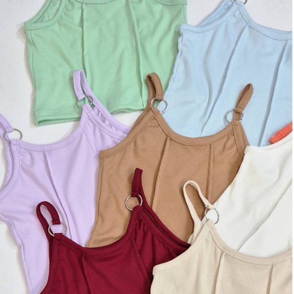 تاپ کراپ فانریپ خط دار سگکی - مانتو پاتریس رشت