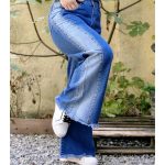 شلوار شافل جین آبی - مانتو پاتریس رشت