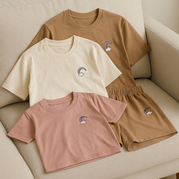 ست تیشرت شورتک رنگین کمان - مانتو پاتریس رشت