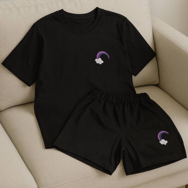 ست تیشرت شورتک رنگین کمان