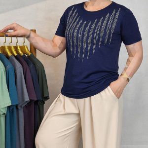 تیشرت ویسکوز نگینی - مانتو پاتریس رشت