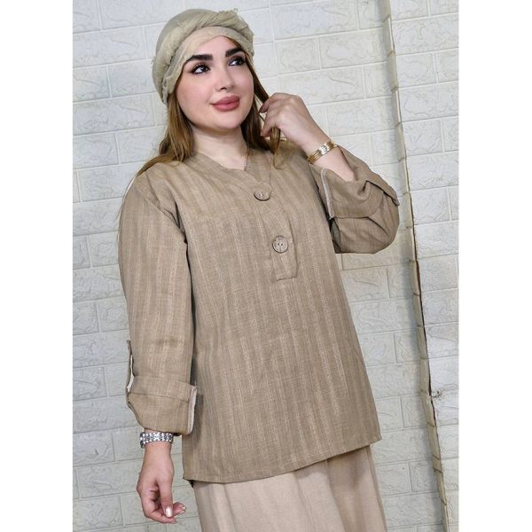 تونیک کتیبه دو دکمه - مانتو پاتریس رشت