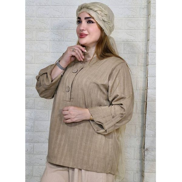 تونیک کتیبه دو دکمه - مانتو پاتریس رشت