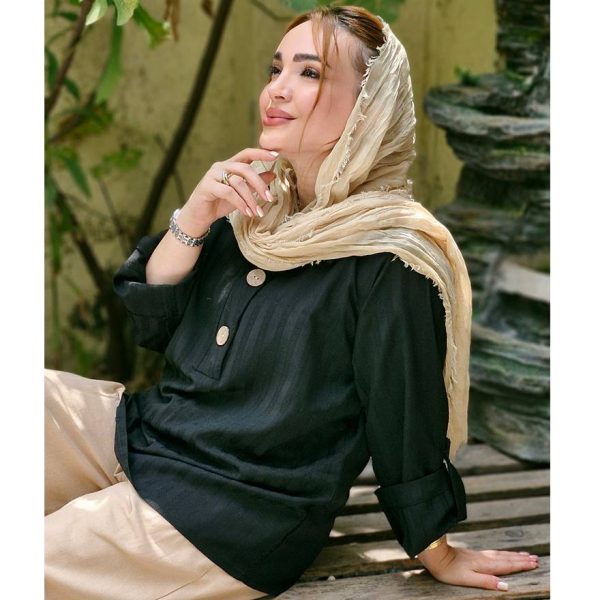 تونیک کتیبه دو دکمه - مانتو پاتریس رشت