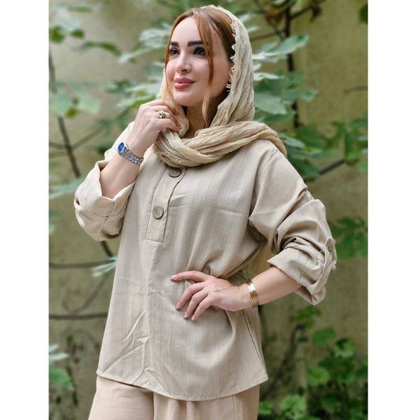 تونیک کتیبه دو دکمه - مانتو پاتریس رشت