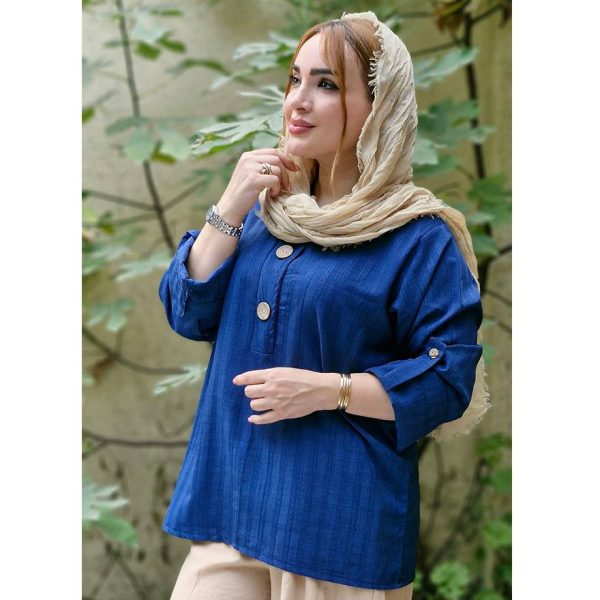 تونیک کتیبه دو دکمه - مانتو پاتریس رشت