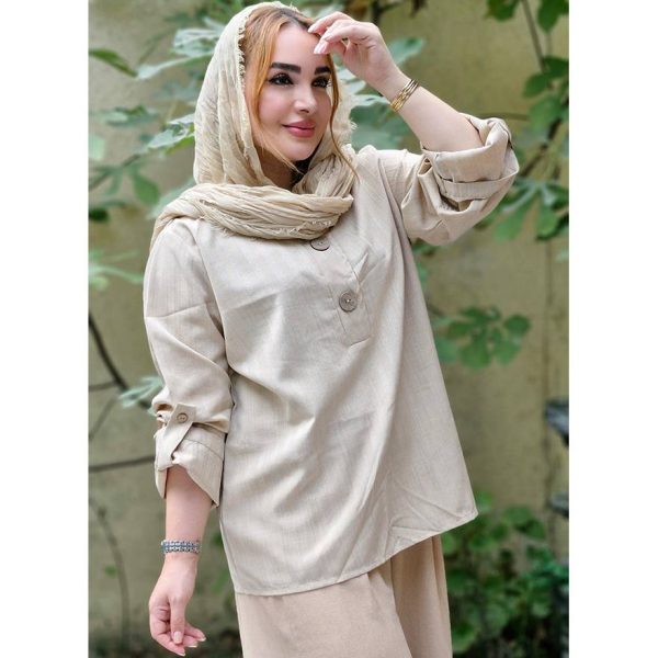 تونیک کتیبه دو دکمه - مانتو پاتریس رشت