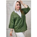 تونیک یقه سفید