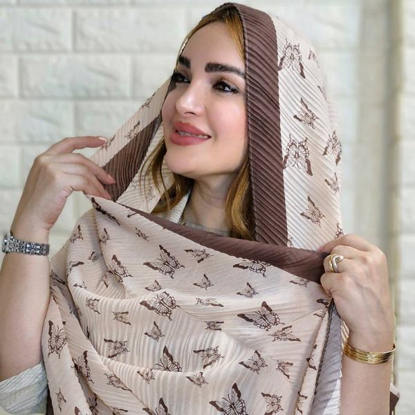 شال پلیسه طرحدار