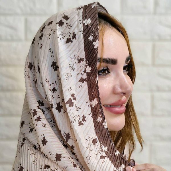 شال پلیسه طرحدار