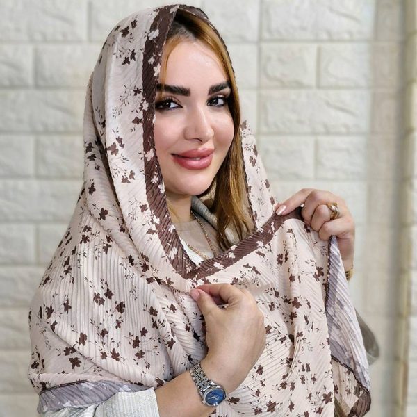 شال پلیسه طرحدار