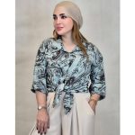 شومیز گره ای طرحدار
