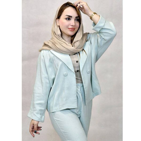 ست کت شلوار لینن راه راه - مانتو پاتریس رشت