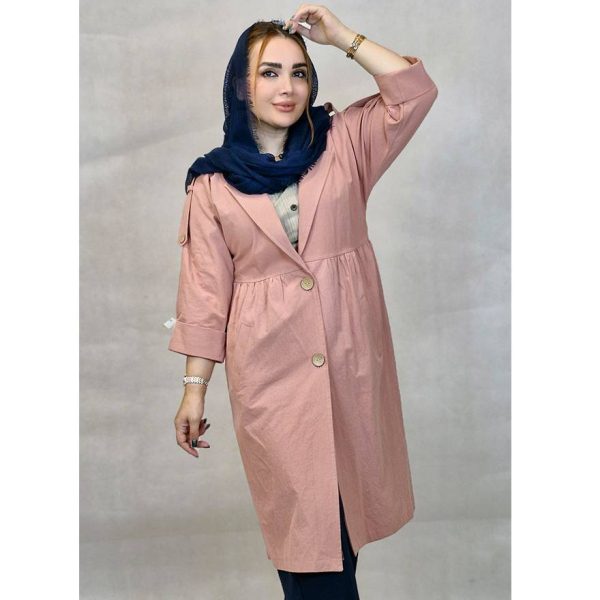 مانتو لینن کمر چین بلند - مانتو پاتریس رشت