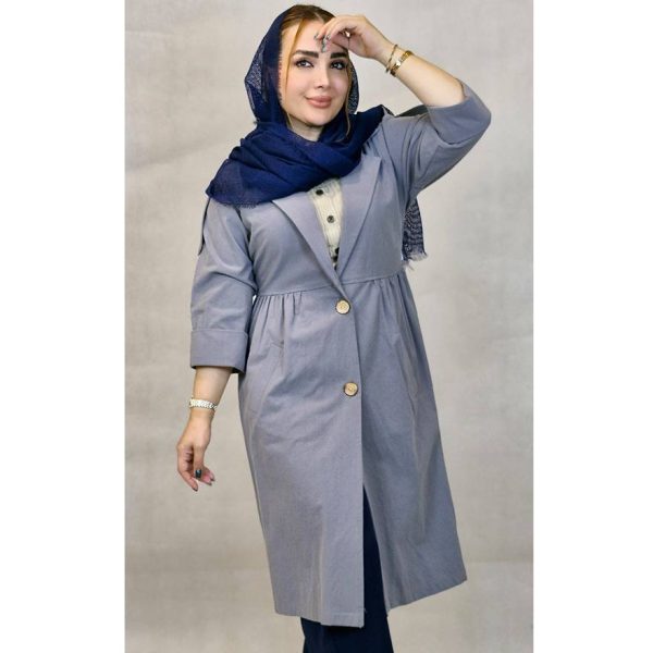 مانتو لینن کمر چین بلند - مانتو پاتریس رشت