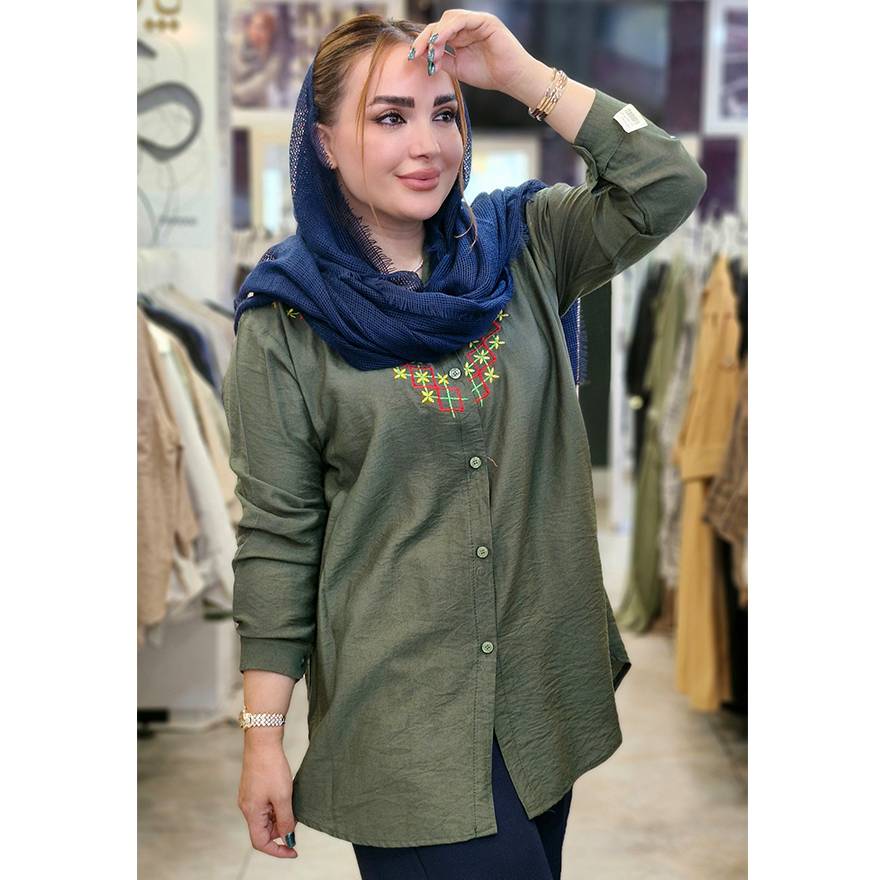 شومیز بابوس گلدوزی