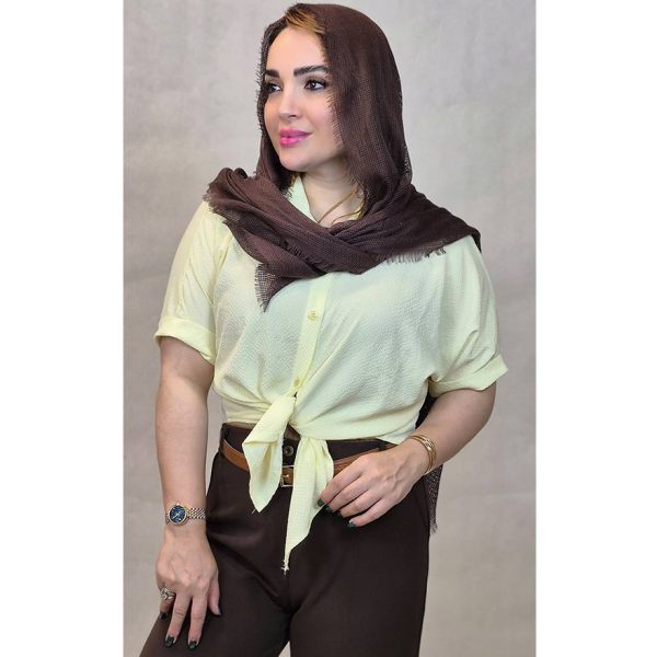 24900608-3 شومیز گره ای پفکی - مانتو پاتریس رشت