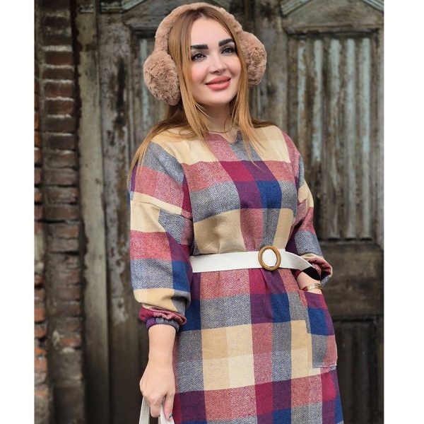 کفتان چهارخونه فوتر - مانتو پاتریس رشت