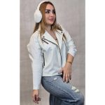 کت کراپ چرم - مانتو پاتریس رشت