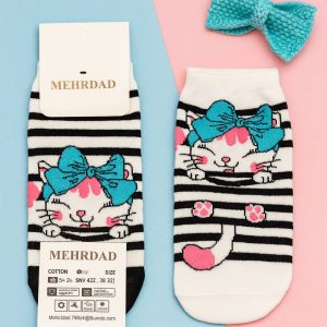 جوراب مچی راه راه گربه - مانتو پاتریس رشت