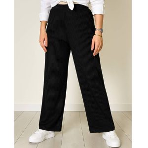 شلوار دامنی پلیسه مشکی - مانتو پاتریس رشت