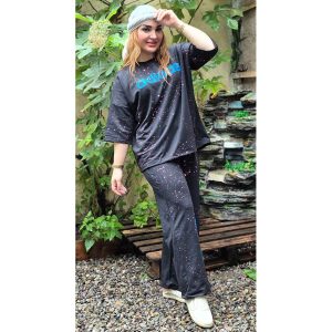 ست تیشرت شلوار آدیداس مشکی