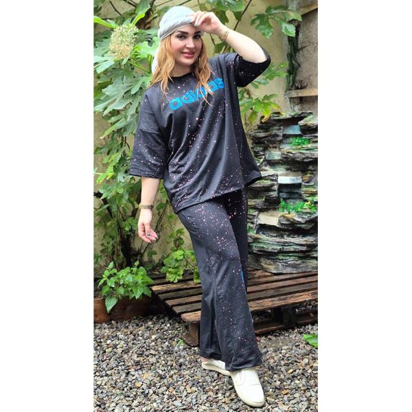 ست تیشرت شلوار آدیداس مشکی